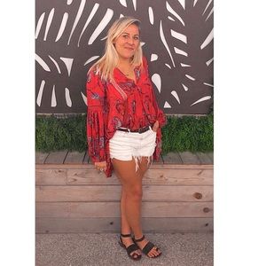 Free people ankle wrap sandals